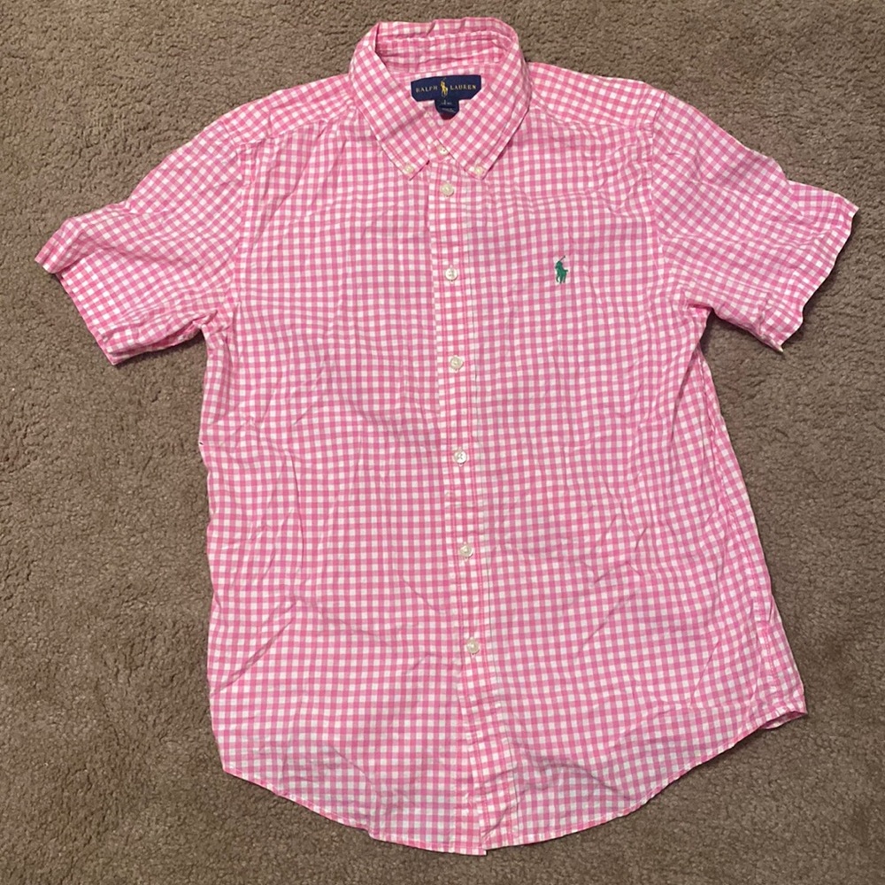 Checkered Polo Button Down
